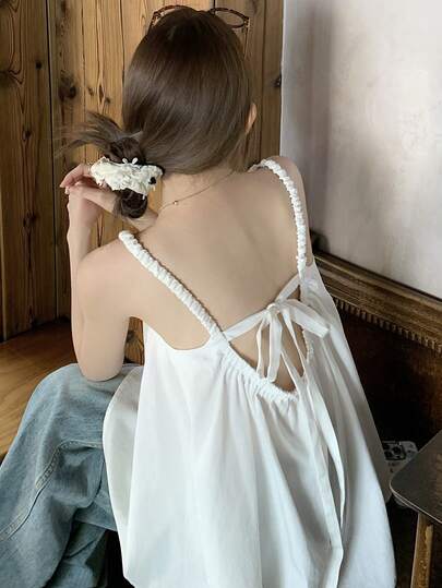 DAZY 女士时尚纯色简约基础款吊带背心