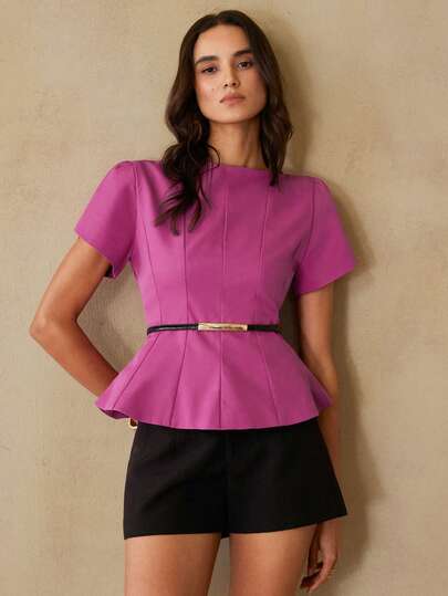 Aveloria Rosie Nueva elegante y estilosa blusa de mujer con cintura ceñida al estilo retro francés, elegante para el uso diario, color negro estilizador