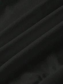 LOONEY TUNES X SHEIN Áo nỉ giữ ấm họa tiết thỏ và chữ in họa tiết sọc tương phản cho bé trai, mùa thu/đông - trắng - Xem 5