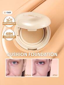 SHEGLAM Lock & Go Long-Lasting 氣墊粉餅-Fair 品牌 美容 化妝 化妝品 適合女性與女孩 完美搭配夏季春季 Y2K 時尚 流行 生日 母親節禮物 假期 派對準備就緒 最佳顏色 - Fair - 查看 1