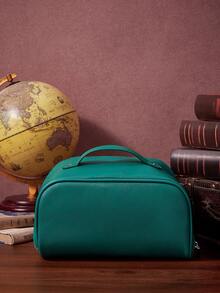 HARRY POTTER X SHEIN Green And White Plaid Cartoon Snake English Alphabet Pattern Large Capacity Bag, Suitable For Daily Use - Multicolor - View 4