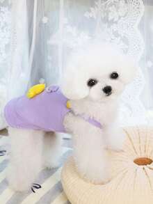 PETSIN Dog Clothing, Cat Clothing, Animal Skirts, Pet Spring/Summer New Collection, Puppy Dress, Princess Versatile Dress, Printed Stripes, Small Animal Clothing, Cool Sunscreen - Multicolor - View 8