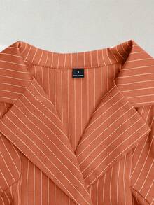 GlowEve 一套两件式秋季女装，优雅通勤风格，完美融合。 - 橘色 - 查看 3