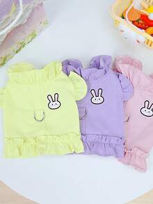 PETSIN Dog Clothing, Cat Clothing, Animal Skirts, Pet Spring/Summer New Collection, Puppy Dress, Princess Versatile Dress, Printed Stripes, Small Animal Clothing, Cool Sunscreen - Multicolor - View 9