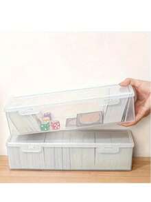 750 Count Plastic Trading Card Storage Boxes, Playing Game Card Box - Transparent - View 9