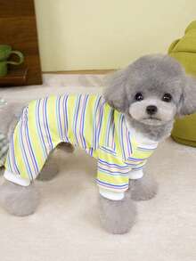 PETSIN Dog Clothing, Cat Clothing, Small Animal Four Legged Clothing, Spring And Summer New Items, Cat Clothing, Casual Clothing, Home Dog Clothing, Small Animal Jumpsuit - Multicolor - View 14