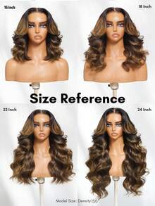 ALL READY WIG 7x5 告别滑落假发,佩戴方便,无需胶水,蕾丝材质,挑染高光,蓬松波浪层次假发,隐形抽绳设计,透气舒适,适合所有头围,透明蕾丝,100%真人发丝,新手友好 - SNATURAL/30 - 查看 5