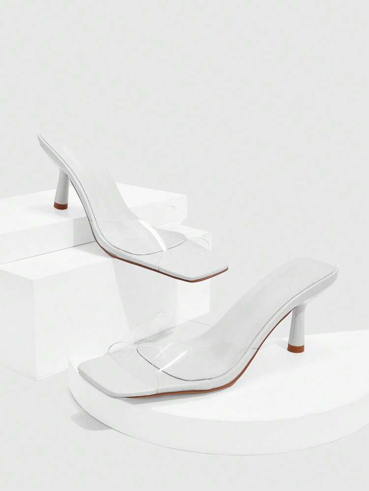 CUCCOO SZL Women's Fashionable Square Toe Heeled Sandals, Summer Valentine's Day