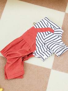 PETSIN Pet Clothing, Dog Clothing, Cat Four Legged Clothing, Casual Overalls, Spring And Summer New Small Animal Overalls, Traction Buckle Jumpsuit, Pet Supplies, Casual Overalls - Multicolor - View 12