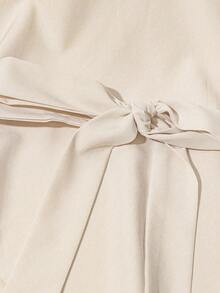 Franclia Youya 时尚简约柔软浪漫夏季女式衬衫 - 杏色 - 查看 4