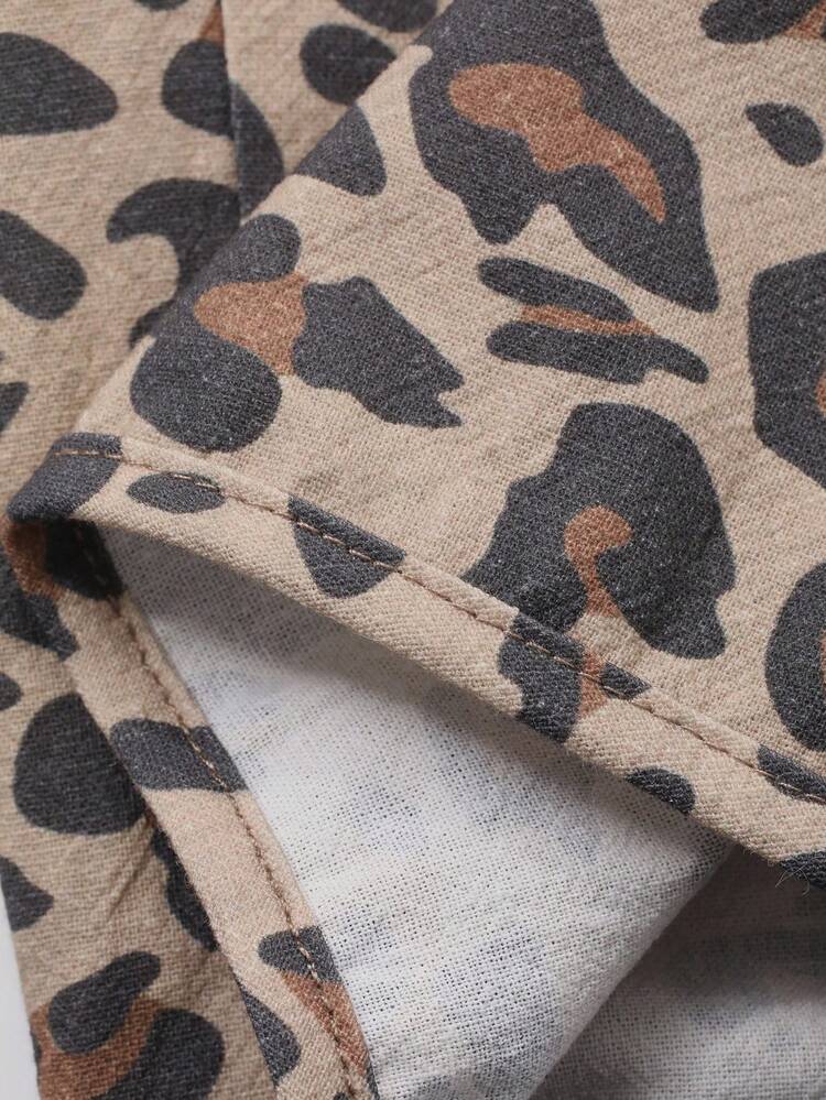 Young Boys Leopard Print Loose Casual Versatile Pants