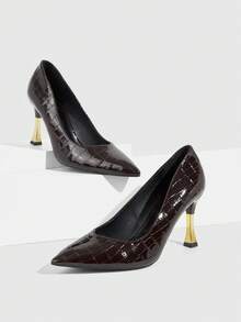 CUCCOO SZL Women Pumps - Embossed coffee brown - View 2