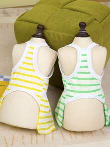 PETSIN Dog Clothing, Cat Clothing, Animal Skirts, Pet Spring/Summer New Collection, Puppy Dress, Princess Versatile Dress, Printed Stripes, Small Animal Clothing, Cool Sunscreen - Multicolor - View 9