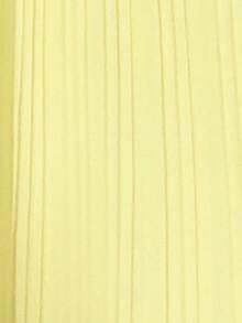 Aloruh 女士波西米亚风露肩飘逸雪纺褶皱绳结蝴蝶结A字宽松粉色女神长裙，适合春夏度假穿着 - 淡黃色 - 查看 8