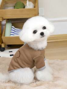 PETSIN 宠物服装、狗狗服装、猫咪连帽衫、休闲背心、春夏新品、小动物印花背心、酷炫休闲装、卡通连帽衫 - 彩色 - 查看 12