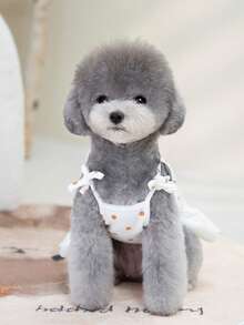 PETSIN Dog Clothing, Cat Clothing, Animal Skirts, Pet Spring/Summer New Collection, Puppy Dress, Princess Versatile Dress, Printed Stripes, Small Animal Clothing, Cool Sunscreen - Multicolor - View 15