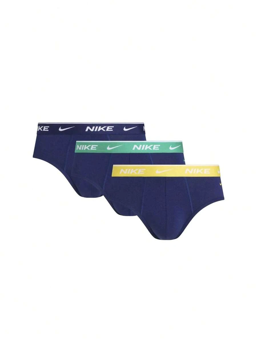 Nike 3 Pack Men's Briefs - Blue Void Lghtning/Stdium Grn/Bl - View 1