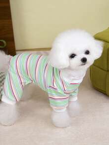 PETSIN Dog Clothing, Cat Clothing, Small Animal Four Legged Clothing, Spring And Summer New Items, Cat Clothing, Casual Clothing, Home Dog Clothing, Small Animal Jumpsuit - Multicolor - View 10