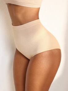 NudeFit 1pc Women's Seamless Comfortable Hipster Panty - Apricot - View 6