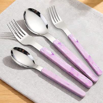 Madebyblanc Western Cutlery Set For Home Use, Small Tavern Tableware, Steak Fork Knife Spoon Set Gift