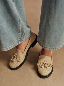 Rosivie Women's Tassel Design Casual/Work Fashion Shoes - Khaki - View 3