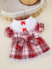 PETSIN Dog Clothing, Cat Clothing, Animal Skirts, Pet Spring/Summer New Collection, Puppy Dress, Princess Versatile Dress, Printed Stripes, Small Animal Clothing, Cool Sunscreen - Multicolor - View 8