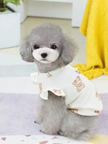 PETSIN Pet Clothing, Dog Clothing, Cat Hoodie, Casual Vest, Spring And Summer New Item, Small Animal Printed Vest, Cool Casual Wear, Cartoon Hoodie - Multicolor - View 11