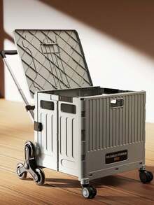 家用多功能购物推车，小型拖车，轻便易携，可折叠购物车，手推车拖车，摊位，露营车 - 彩色 - 查看 4