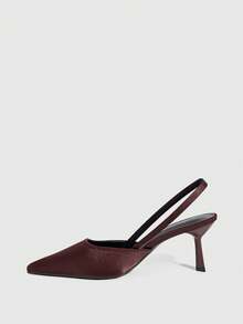 CUCCOO SZL Women's Pointed Toe Stiletto High Heel Shoes, Elegant Sexy Fashion Design, Suitable For Date, Afternoon Tea, Party, Evening, Daily Commute - Coffee Brown - View 4