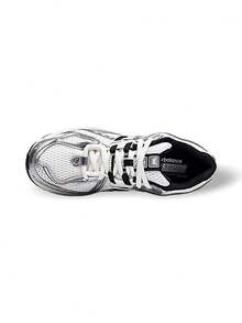 New Balance 1906R 男女通用运动鞋，金属银色，吸汗透气，缓震轻便，百搭时尚，纯色Logo，适合运动、户外、跑步、日常穿着，白色/银色/黑色，货号：M1906RER - 白色/銀色/黑色 - 查看 4