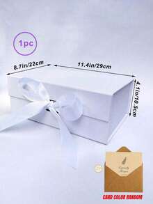 Foldable Thick Cardboard Gift Box For Gift Packaging, Rectangular Magnetic Lid For Groom's Proposal Box, With Ribbon, Wedding And Birthday Gift Packaging - Multicolor - View 11