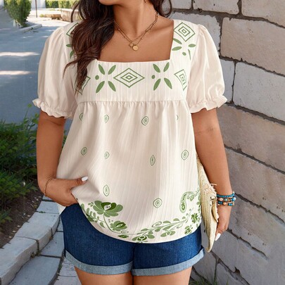 Plus Size Casual Va…