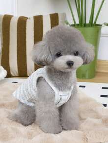 PETSIN Pet Spring New Dog Clothes Animal Supplies Pet Clothing Dog Tank Top Cat T-Shirt Teddy Outfits Small Animal Attire Casual Cool Tank Top Dog Clothes Cat Clothes Two-Season Spring & Summer New Tank Top - Multicolor - View 10