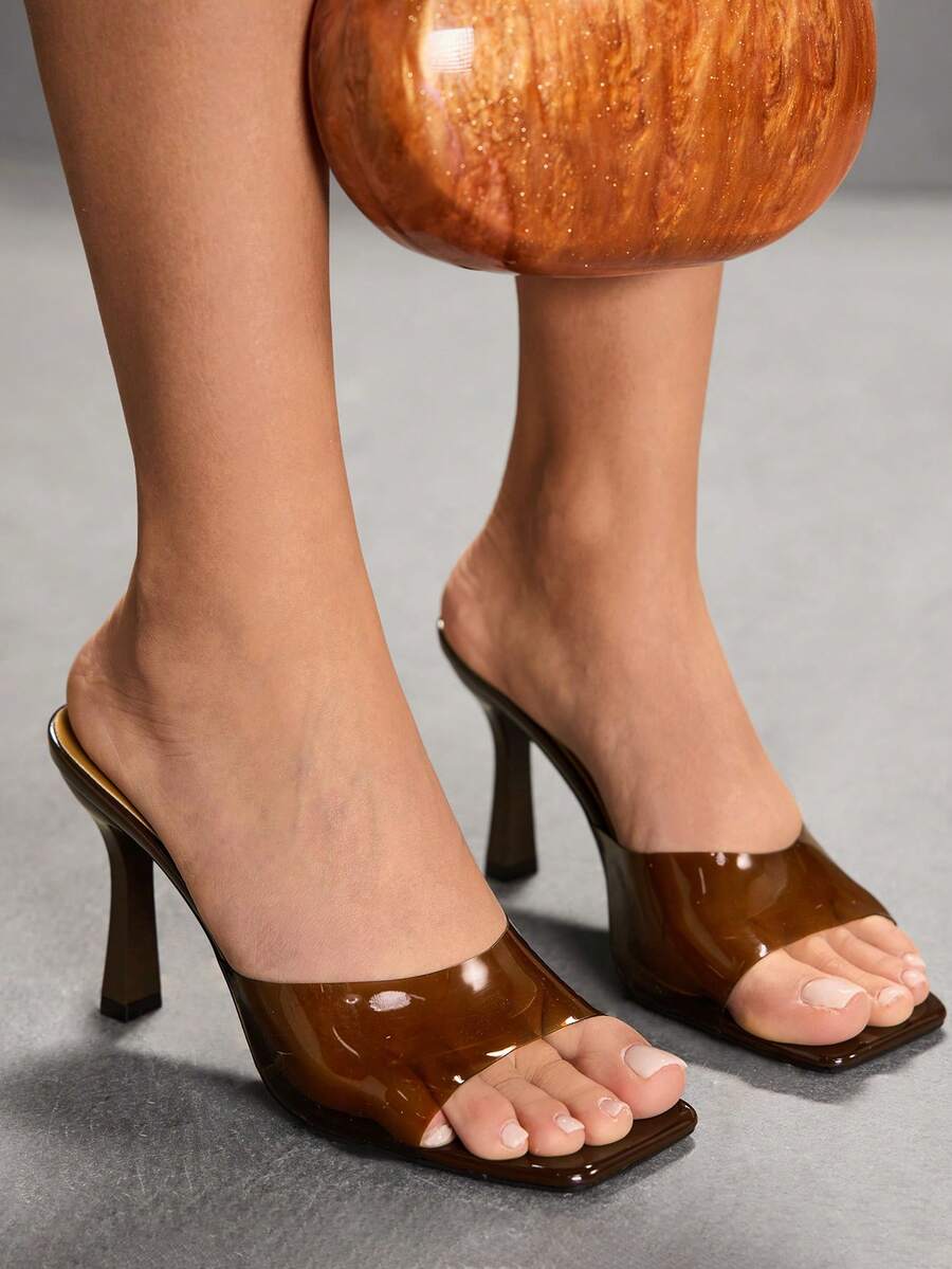 CUCCOO SZL Women Heeled Sandals - Brown - View 1