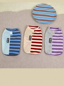 PETSIN 宠物春季新款狗狗服装 动物用品 宠物服装 狗狗背心 猫咪T恤 泰迪熊套装 小型动物服装 休闲酷炫背心 狗狗服装 猫咪服装 春夏两季新款背心 - 彩色 - 查看 17