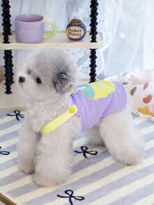 PETSIN Pet Spring New Dog Clothes Animal Supplies Pet Clothing Dog Tank Top Cat T-Shirt Teddy Outfits Small Animal Attire Casual Cool Tank Top Dog Clothes Cat Clothes Two-Season Spring & Summer New Tank Top - Multicolor - View 13