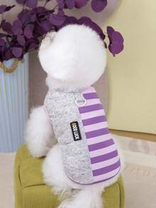 PETSIN 宠物春季新款狗狗服装 动物用品 宠物服装 狗狗背心 猫咪T恤 泰迪熊套装 小型动物服装 休闲酷炫背心 狗狗服装 猫咪服装 春夏两季新款背心 - 彩色 - 查看 13