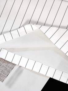 SpongeBob SquarePants | SHEIN Women Cartoon Print Striped Round Neck Short Sleeve T-Shirt - White - View 8