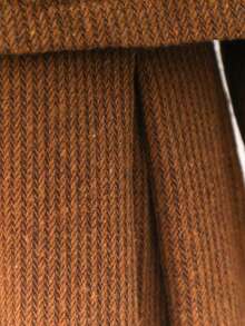 SHEIN Tween Girl Casual Elegant French Style Short Jacket & Dress 2-Piece Set, Spring/Autumn - Brown - View 5