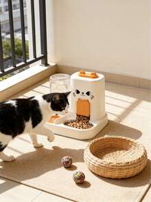 PETSIN Cat Water Dispenser, Cat Food Automatic Feeder, All-In-One Machine, Cat Water Dispenser, Flowing Circulation, Pet Water Dispenser, Household Outdoor Universal Model - 2.6L - View 12