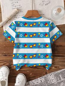 SHEIN | PAW Patrol Young Boys' Minimalist Print Round Neck Short Sleeve T-Shirt - White - View 2