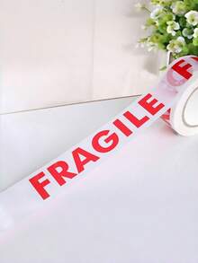 1/3卷 1.88英寸*165英尺 胶带 – 永久性粘合剂。包装警告标签。适用于运输集装箱、包装和托盘。 - 紅白色 - 查看 4