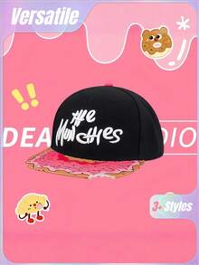 Joivida 1件/2件/3件装男女通用美式平沿帽，春秋夏防晒嘻哈棒球帽 - 彩色 - 查看 3