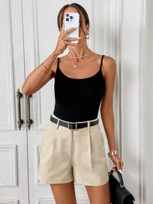 Editum 2 Packs Slant Pocket Shorts Without Belt Summer Clothes - Multicolor - View 7