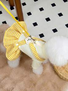 PETSIN 狗狗服装、猫咪服装、动物裙装、宠物春夏新品系列、幼犬连衣裙、公主风百搭连衣裙、条纹印花、小型动物服装、清凉防晒霜 - 彩色 - 查看 11