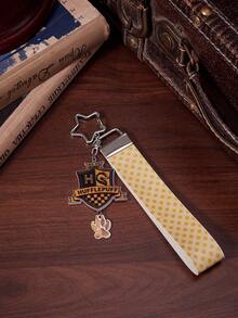 HARRY POTTER X SHEIN Yellow Cartoon Claw Pattern Webbing Metal Keychain - Multicolor - View 1