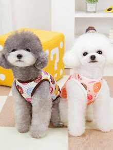 PETSIN Pet Spring New Dog Clothes Animal Supplies Pet Clothing Dog Tank Top Cat T-Shirt Teddy Outfits Small Animal Attire Casual Cool Tank Top Dog Clothes Cat Clothes Two-Season Spring & Summer New Tank Top - Multicolor - View 10