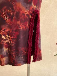 Soleia 女士时尚性感深V荷叶边连衣裙 - 彩色 - 查看 5