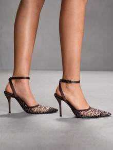 CUCCOO SZL Women's Pointed Buckle Design Daily Versatile Fashion High Heels Spring Shoes - Brown - View 8