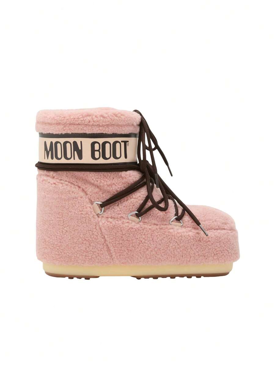 Moon Boot Icon Low Fleece Women's Boots Pink 80D1409700-J001 - Pink - View 1